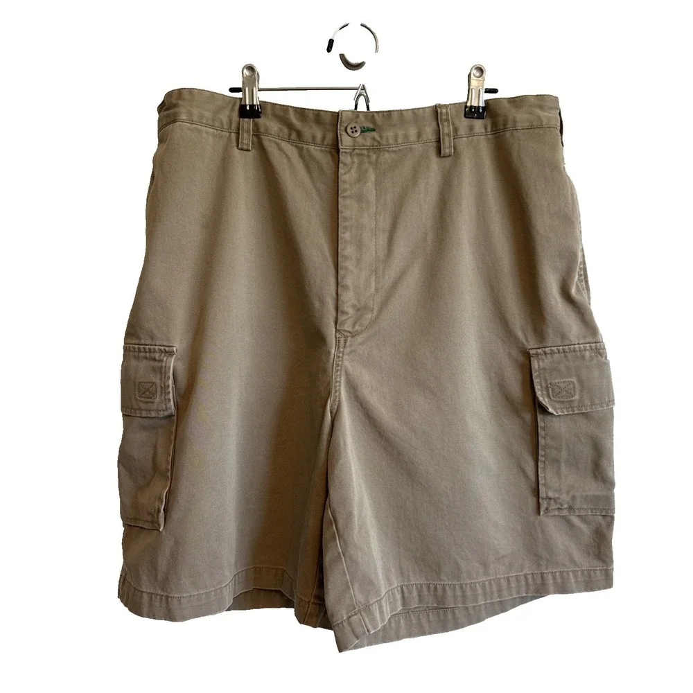 Tommy Hilfiger Mens Y2K Khaki Cargo Shorts Sz 38 Outdoors Casual Preppy